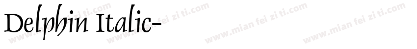 Delphin Italic字体转换